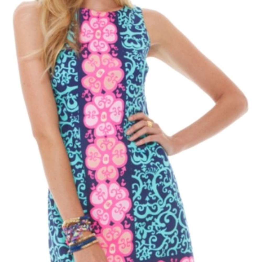 Lilly Pulitzer Hot Pink Delia Shift Cocktail Dress
